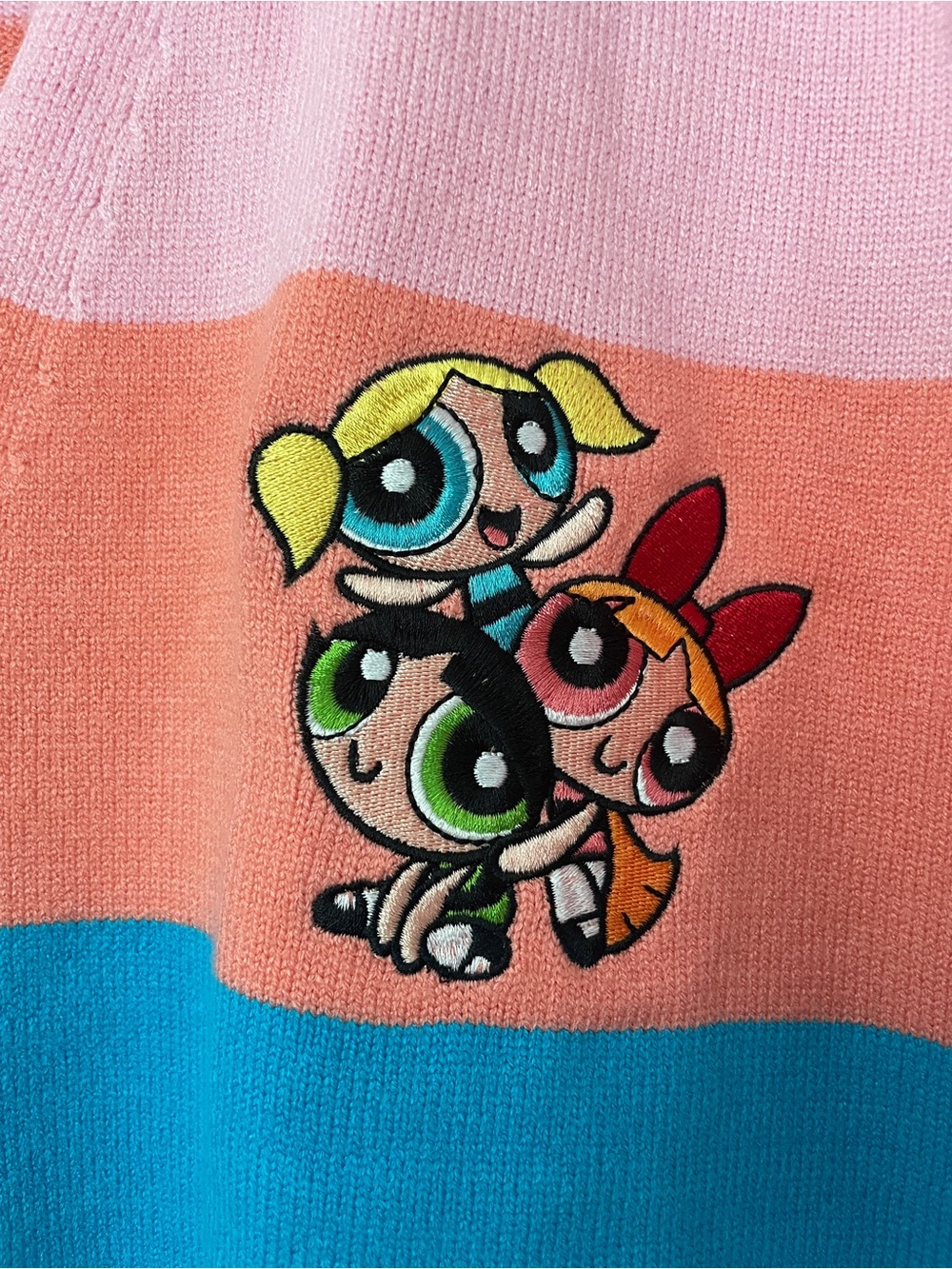 Powerpuff Girls Striped Heart Pocket Cardigan by Cakeworthy - Picture 2 of 6